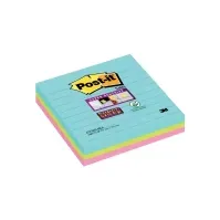 Bilde av Post-it® Super Sticky Notes Cosmic, linjerede blokke, 101x101 mm - (3 stk.) Papir & Emballasje - Blokker & Post-It - Legg det ut